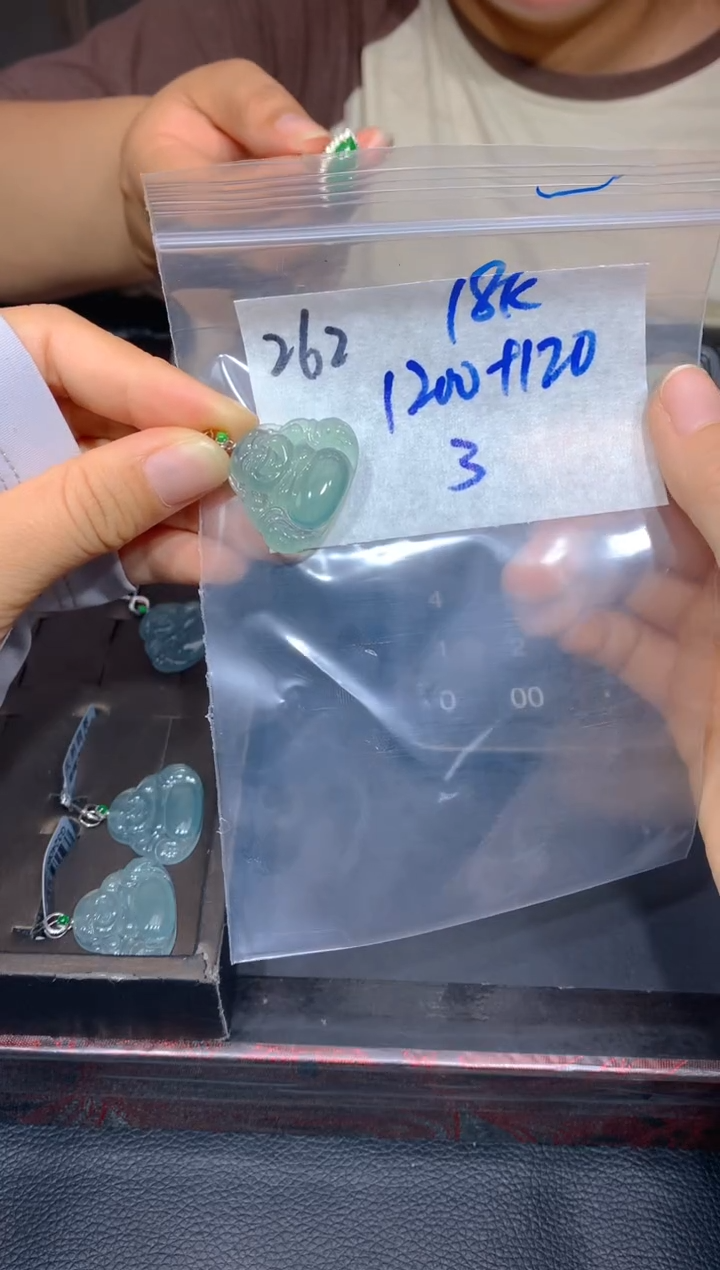 【闪购商品】定制翡翠18K金镶嵌262吊坠多样性拍一发一毛货定制抛光