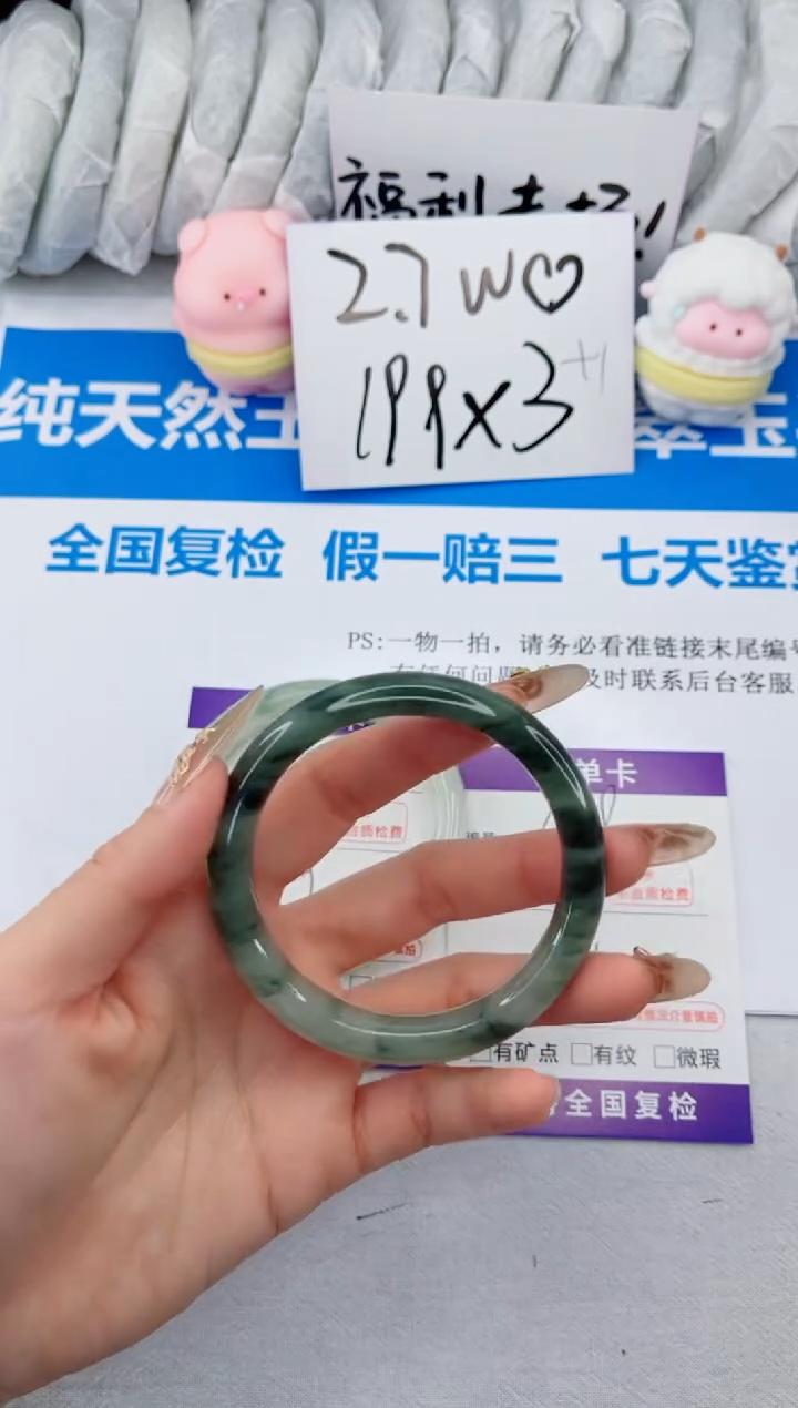 【闪购商品】石英质玉手镯合金149-57.2