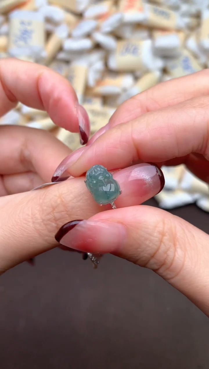 【闪购商品】翡翠戒指银S925镶嵌一