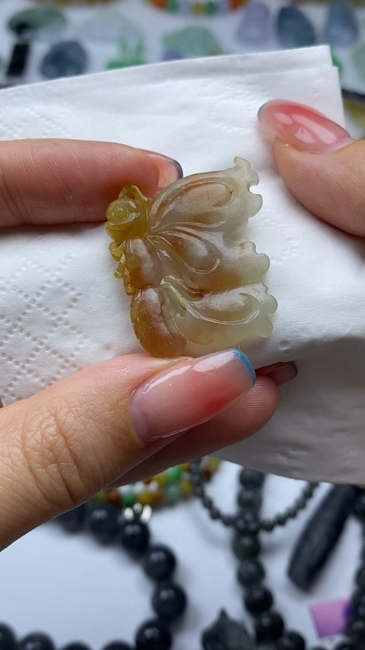 未镶嵌定制翡翠搬*人毛货定制不退不换