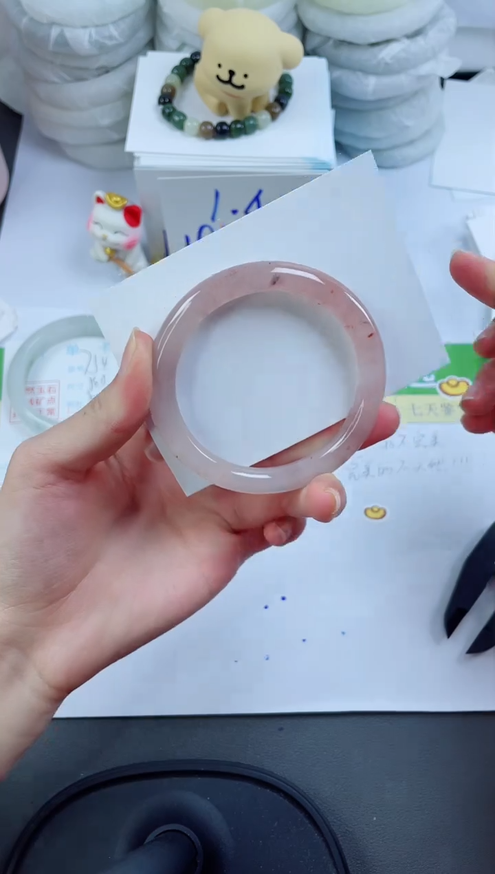 【闪购商品】石英质玉手镯未镶嵌755-56.6