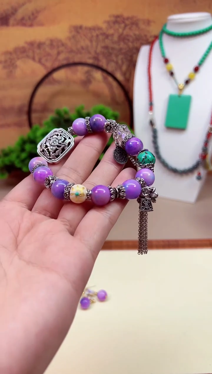 苏纪石（舒俱来）银S925镶嵌耳钉SSSSSS