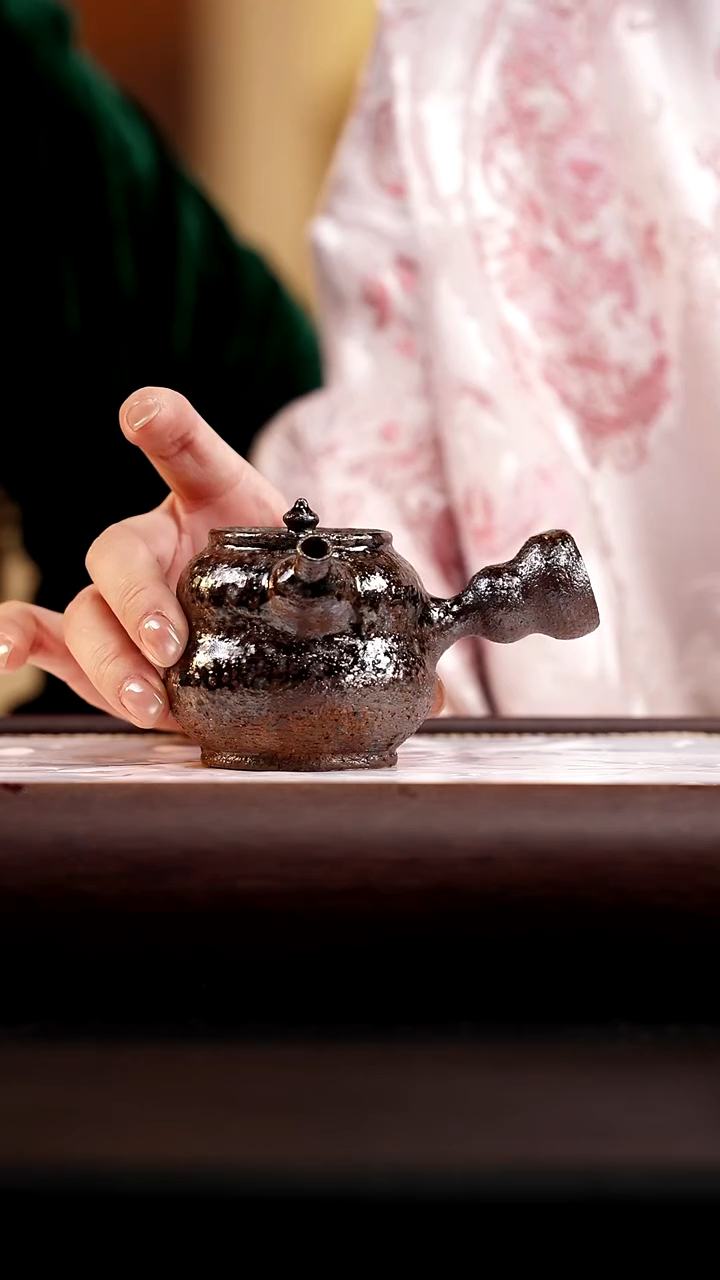 22 金砂降坡崖柏木加沉香木柴烧葫芦侧把150cc