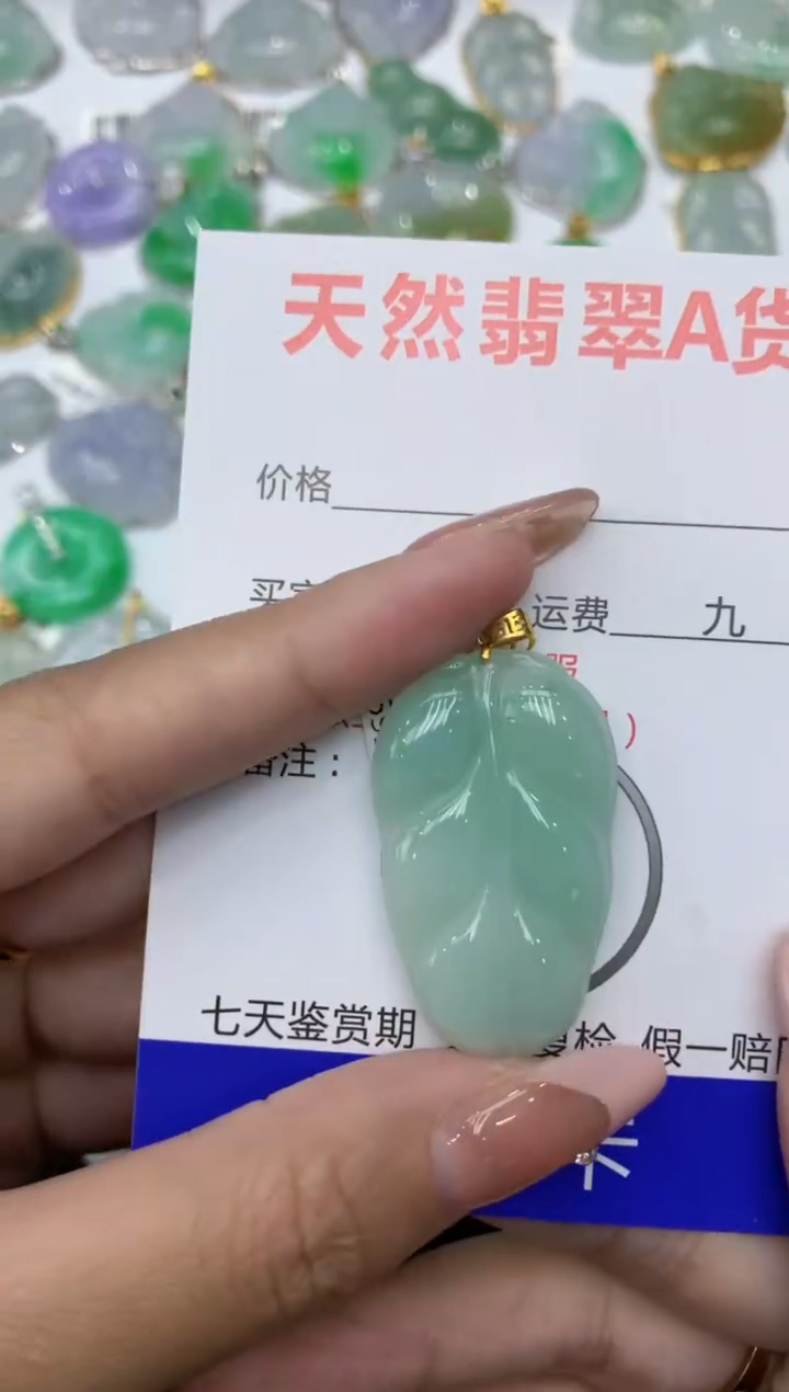 【闪购商品】翡翠颈饰18K金镶嵌111111111