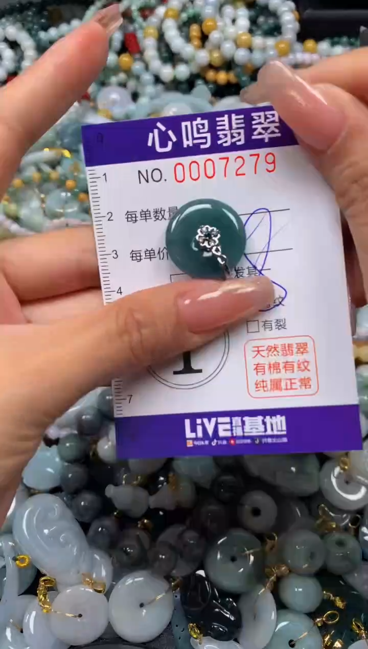 翡翠未镶嵌颈饰闪购007279