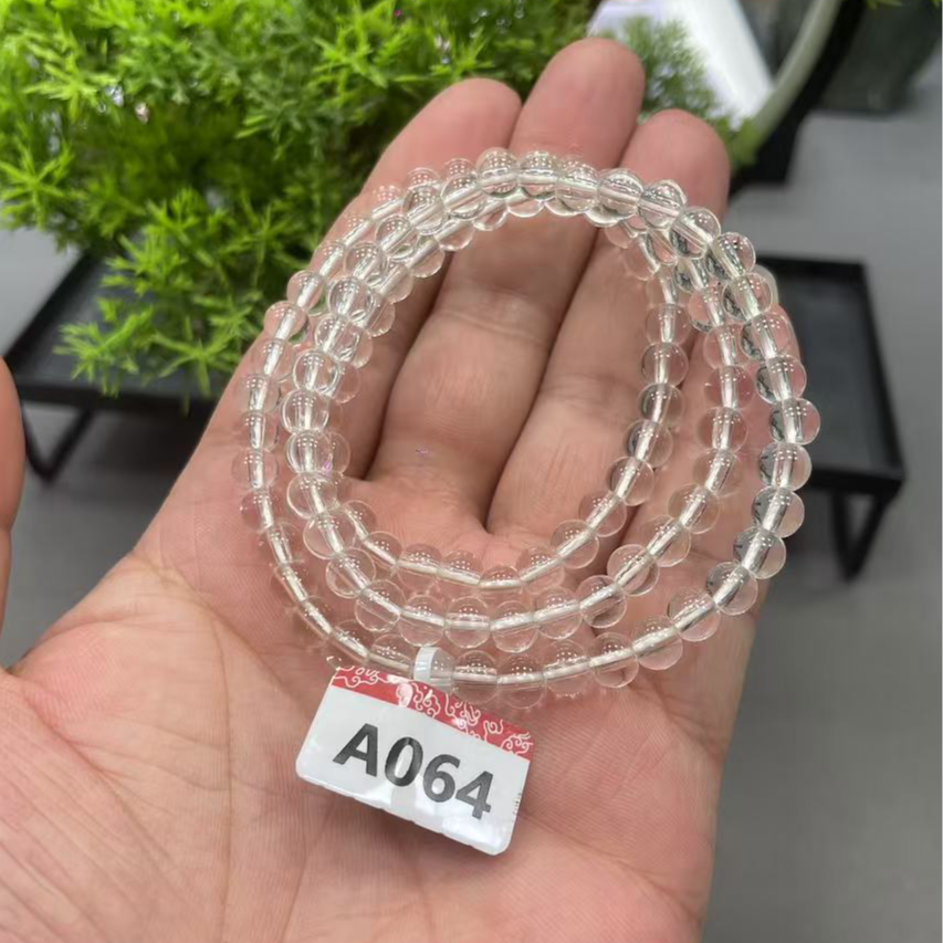 【喜汇甄选】A064白水晶多圈手串