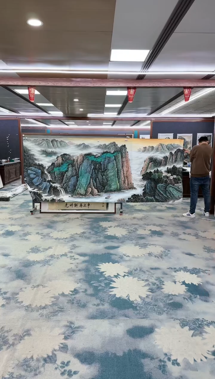 【闪购商品】绘画z张伦玉-山水国画-大丈二