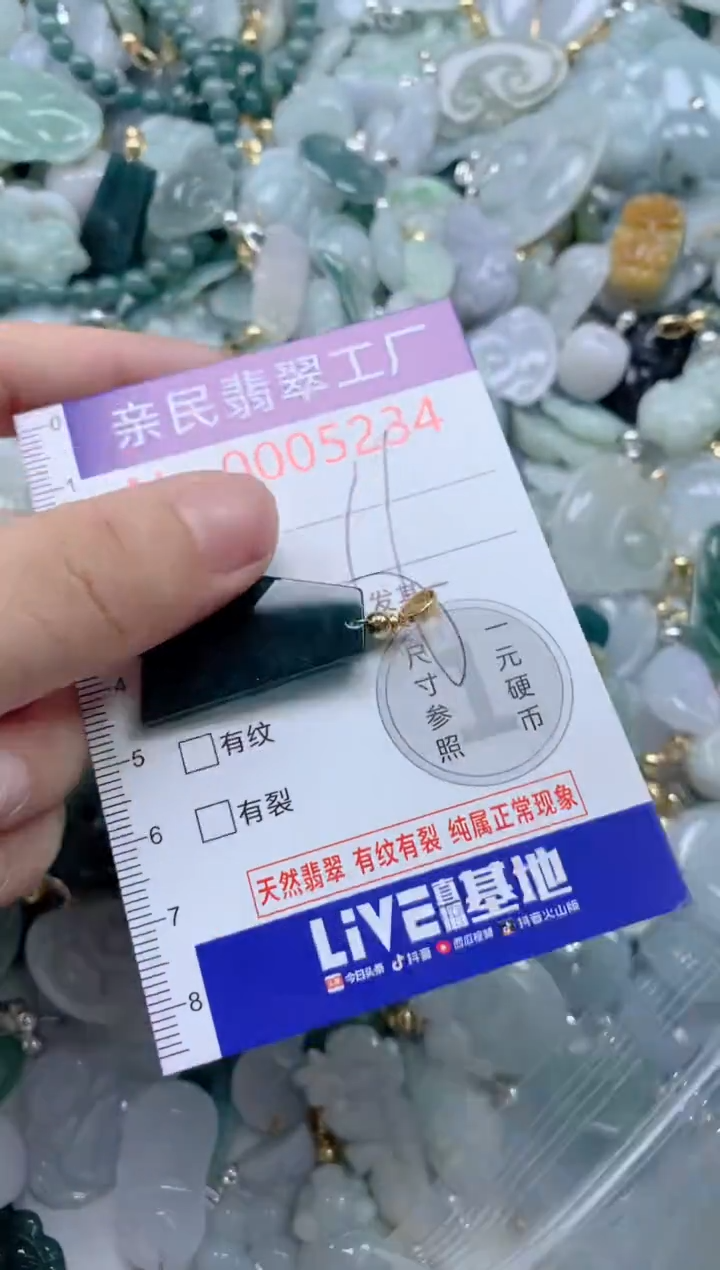 翡翠未镶嵌吊坠(不含链)5234