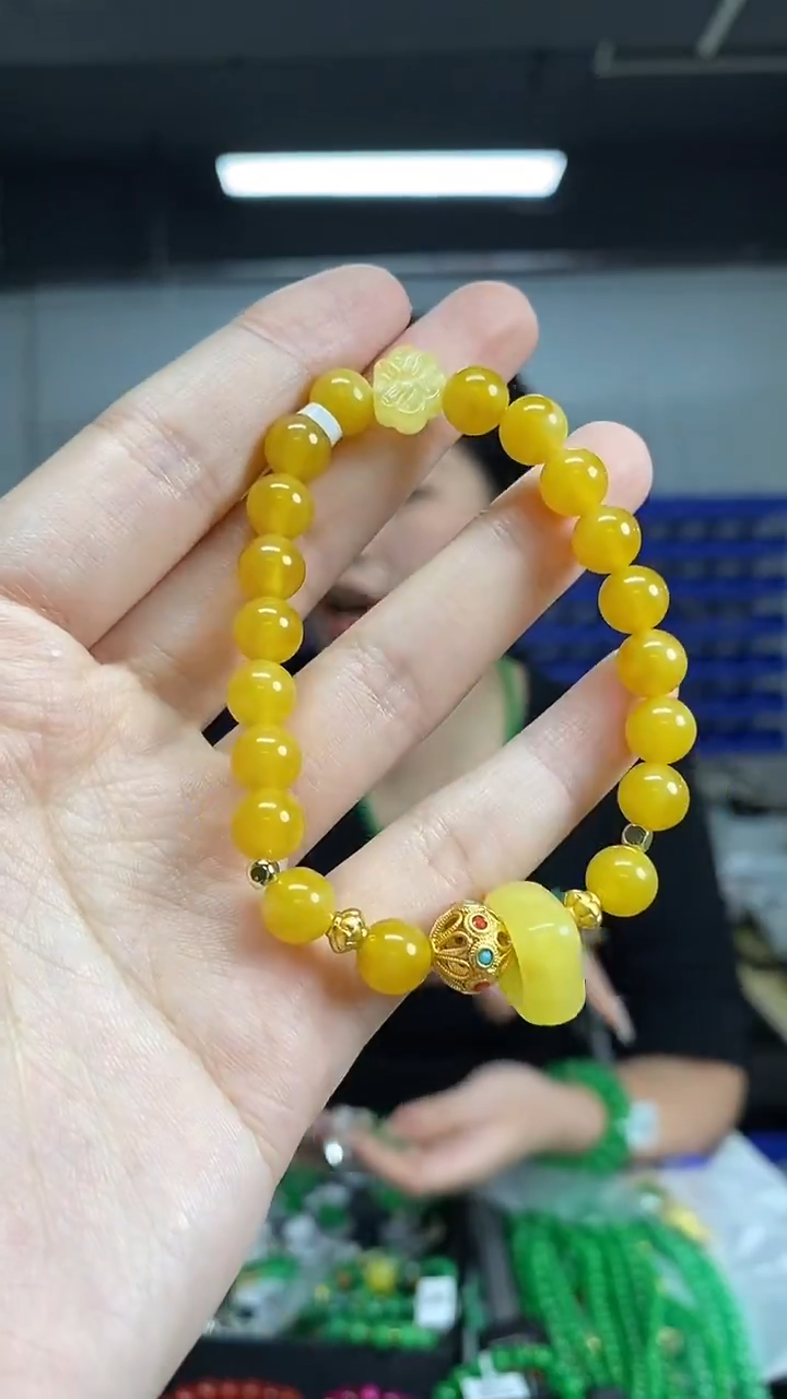 手链蜜蜡未镶嵌多样性发其一颜色微差