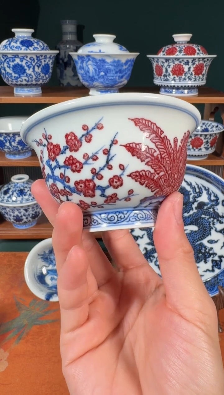 【闪购商品】杯永明尚玩松竹梅压手杯