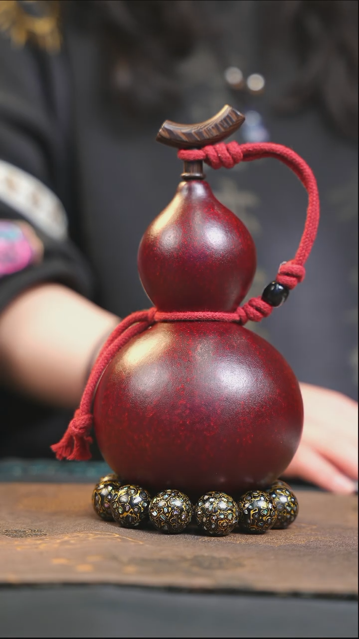 【闪购商品】YQ112大漆酒葫芦不包手串及旋转底座