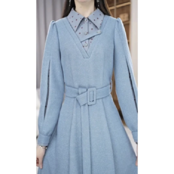 2025春款气质优雅大码连衣裙