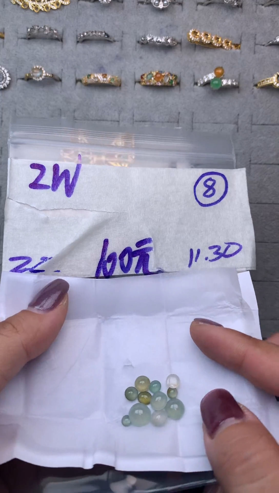 未镶嵌定制翡翠毛货需精细抛光多样性发一件蛋面+100元08