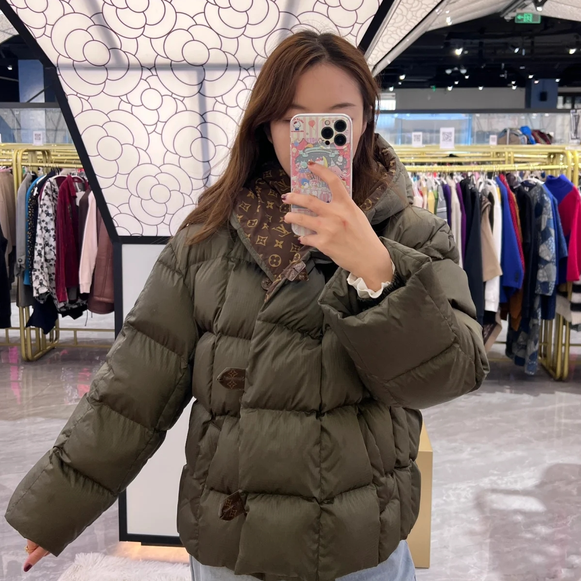 未使用 LouisVuitton/路易威登 H12544  羽绒服34码XXS