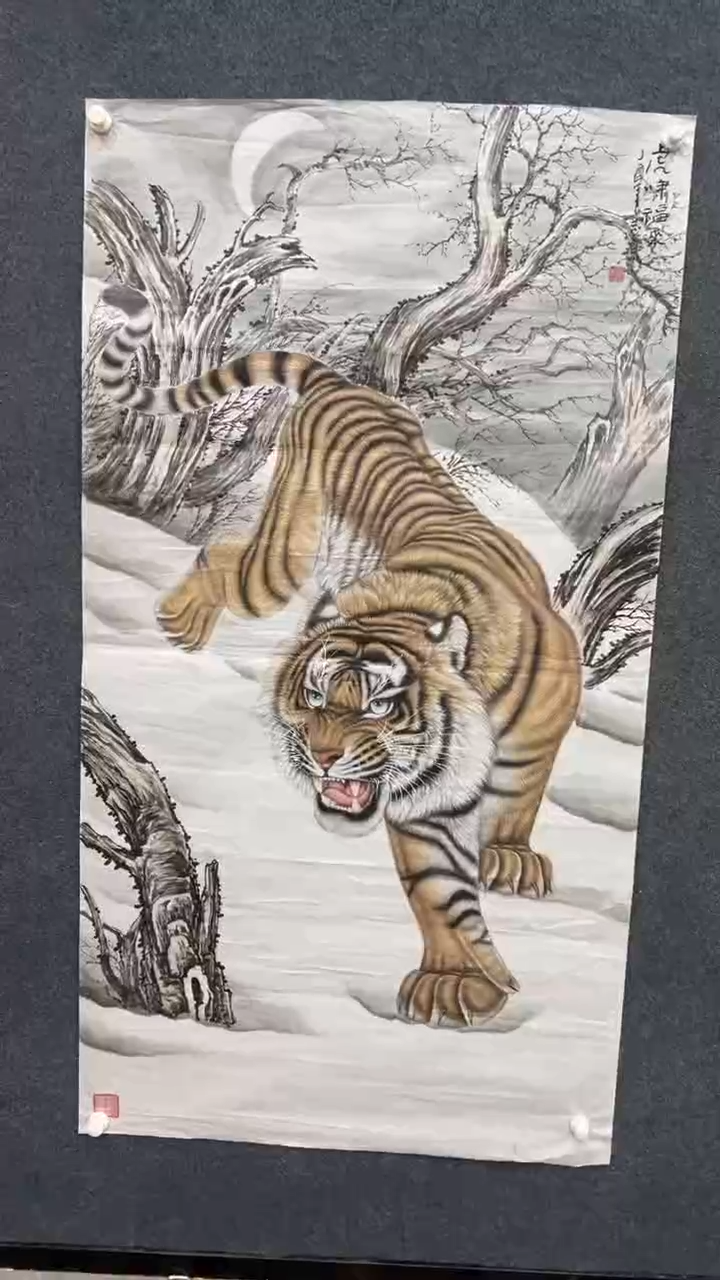 【闪购商品】国画2.7-郑志宗-大六尺动物101