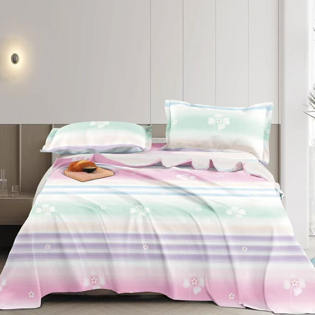 【山东老粗布床单】山东老粗布双人床单-晴天