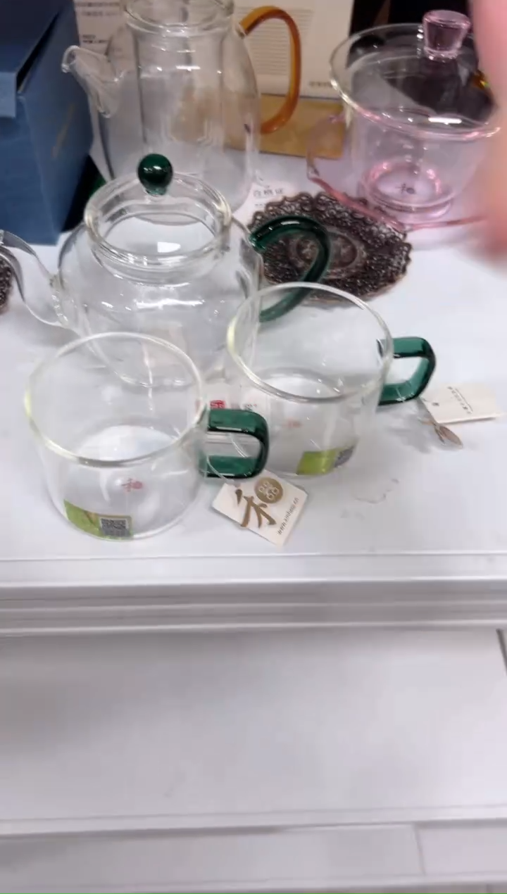 福容南瓜壶墨绿色 送禾器清禾杯墨绿一对