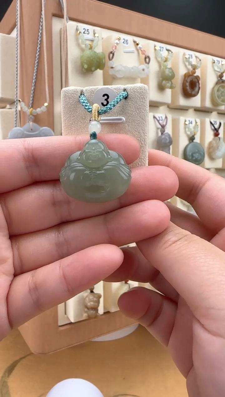 【闪购商品】和田玉颈饰未镶嵌抱抱佛