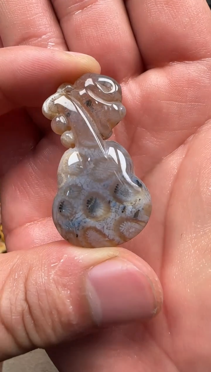 【闪购商品】硅化珊瑚（珊瑚玉）颈饰未镶嵌568