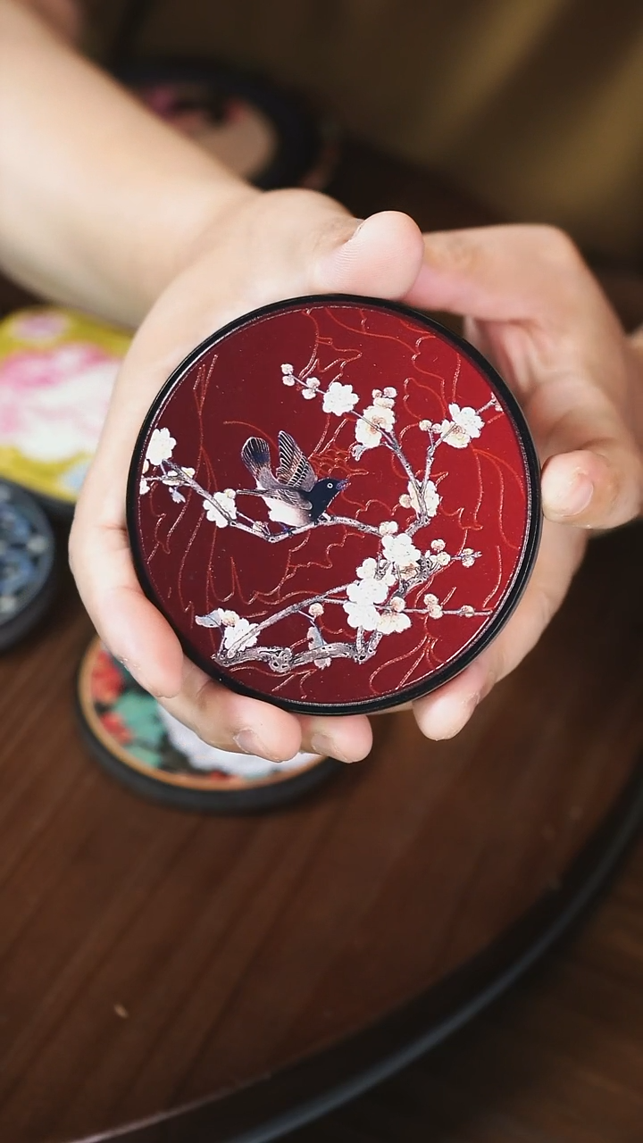 壹藏贰宝喜上眉梢杯垫一片