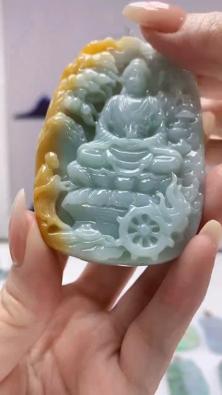 【闪购商品】定制翡翠未镶嵌0405DD-毛货挂件9