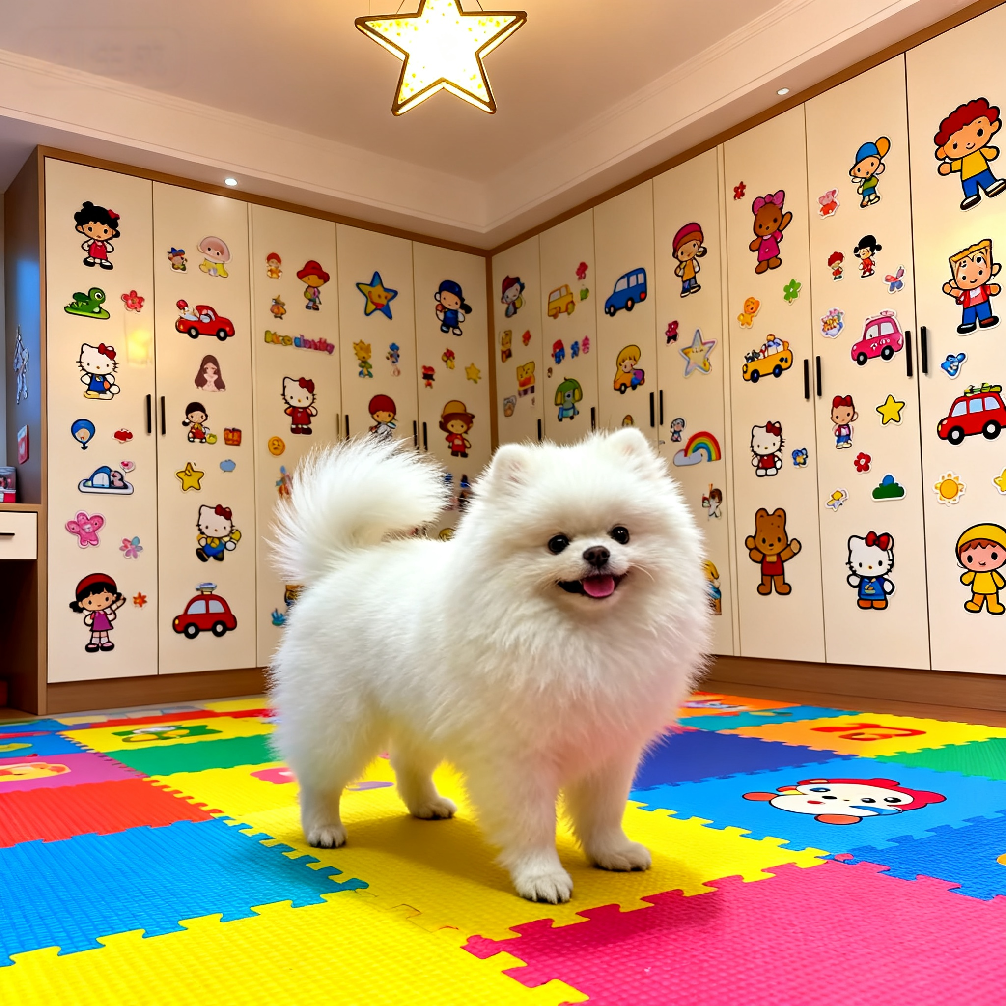 博美幼犬可爱圆脸俊介犬袖珍犬超萌网红狗小茶杯活体长不大狗精品