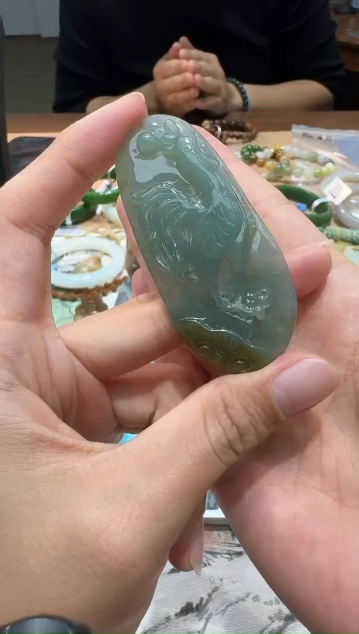 颈饰未镶嵌翡翠【瑞睿珠宝】翡翠鸡牌