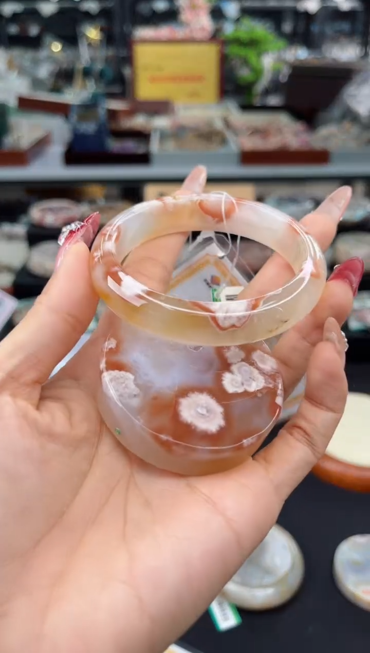 【闪购商品】石英质玉手镯未镶嵌57圈口（赠品镯心）6687210