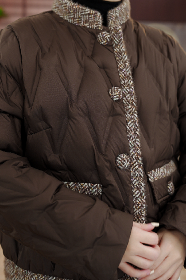 【甄选大朵鸭绒】2025杭州原版保暖气质减龄修身羽绒服R109-YMQS