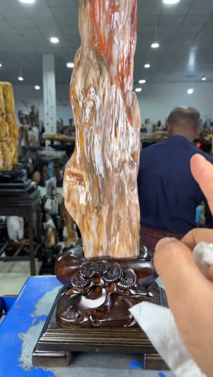 【闪购商品】硅化玉摆件未镶嵌19