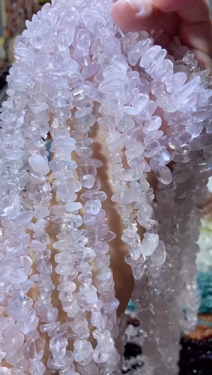 未镶嵌珠宝半成品水晶透紫马粉