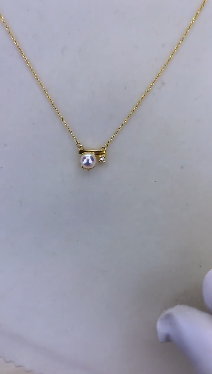 银S925镶嵌DA海水珍珠 GD041 套链 6-7