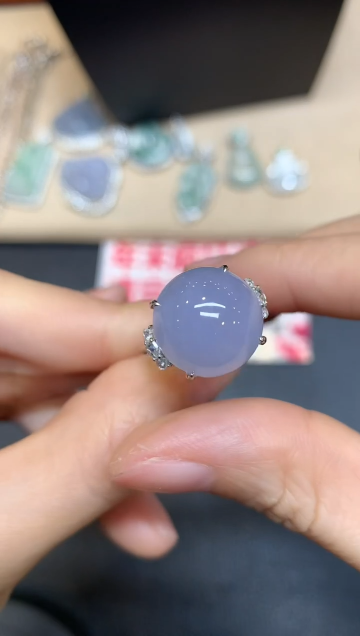 【闪购商品】翡翠戒指18K金镶嵌【无服务费