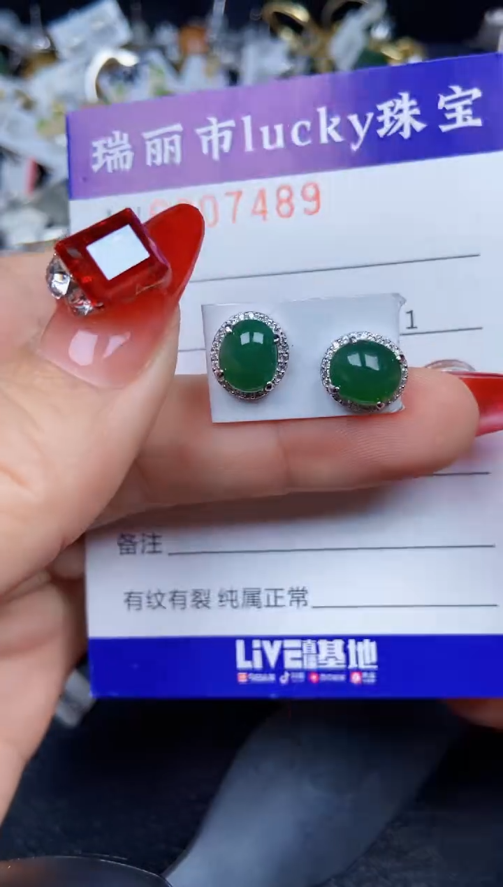 【闪购商品】翡翠颈饰银S925镶嵌7489