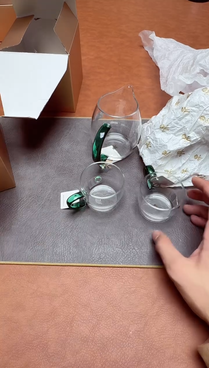 【闪购商品】禾器#澄然茶海墨绿+清尚对杯墨绿