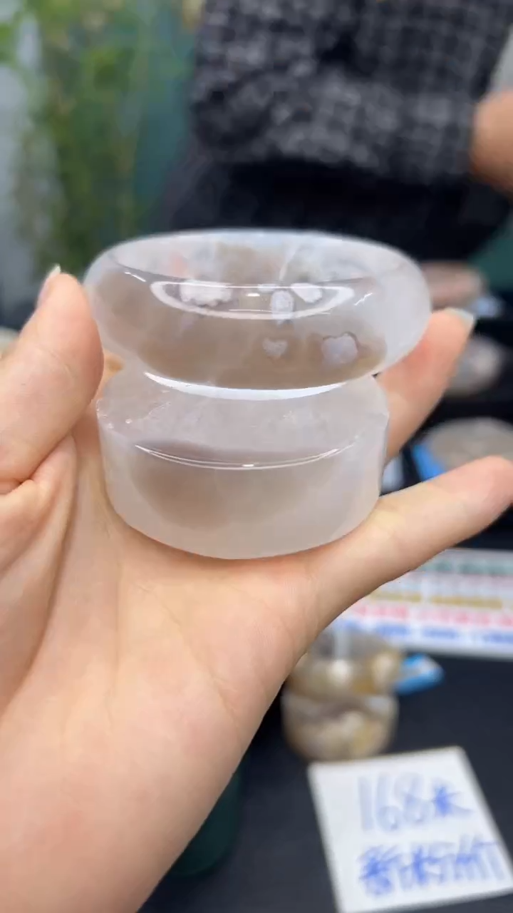【闪购商品】石英质玉手镯未镶嵌A105(57圈赠送镯心)