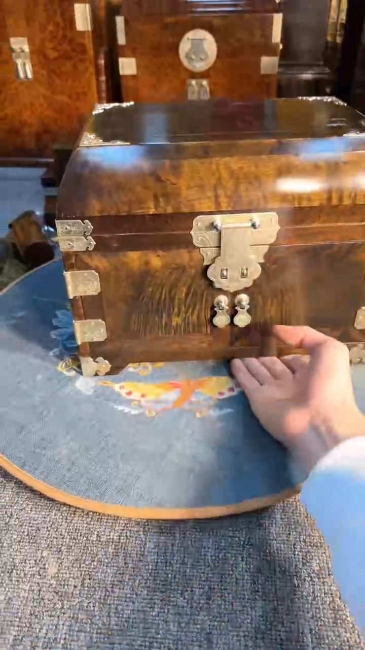 【闪购商品】乌木类成套家具阴沉嫦娥镜箱  s38