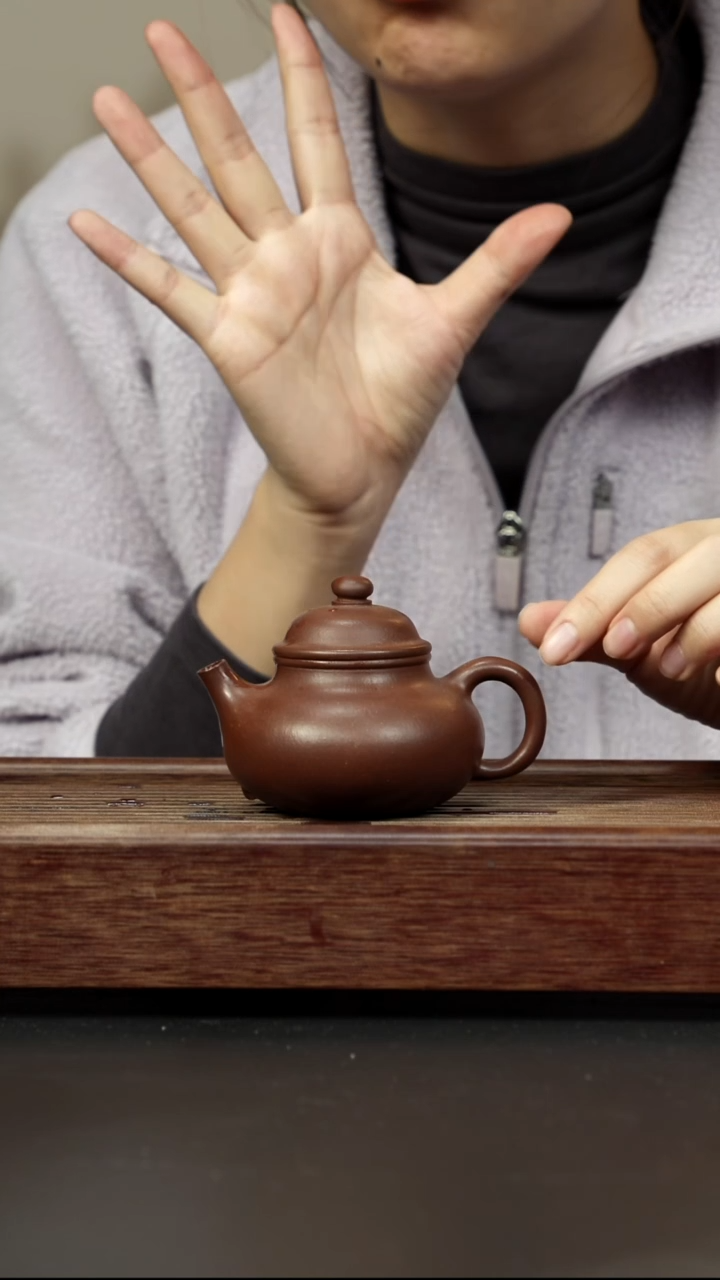 紫砂茶壶老紫泥 容天 150cc左右