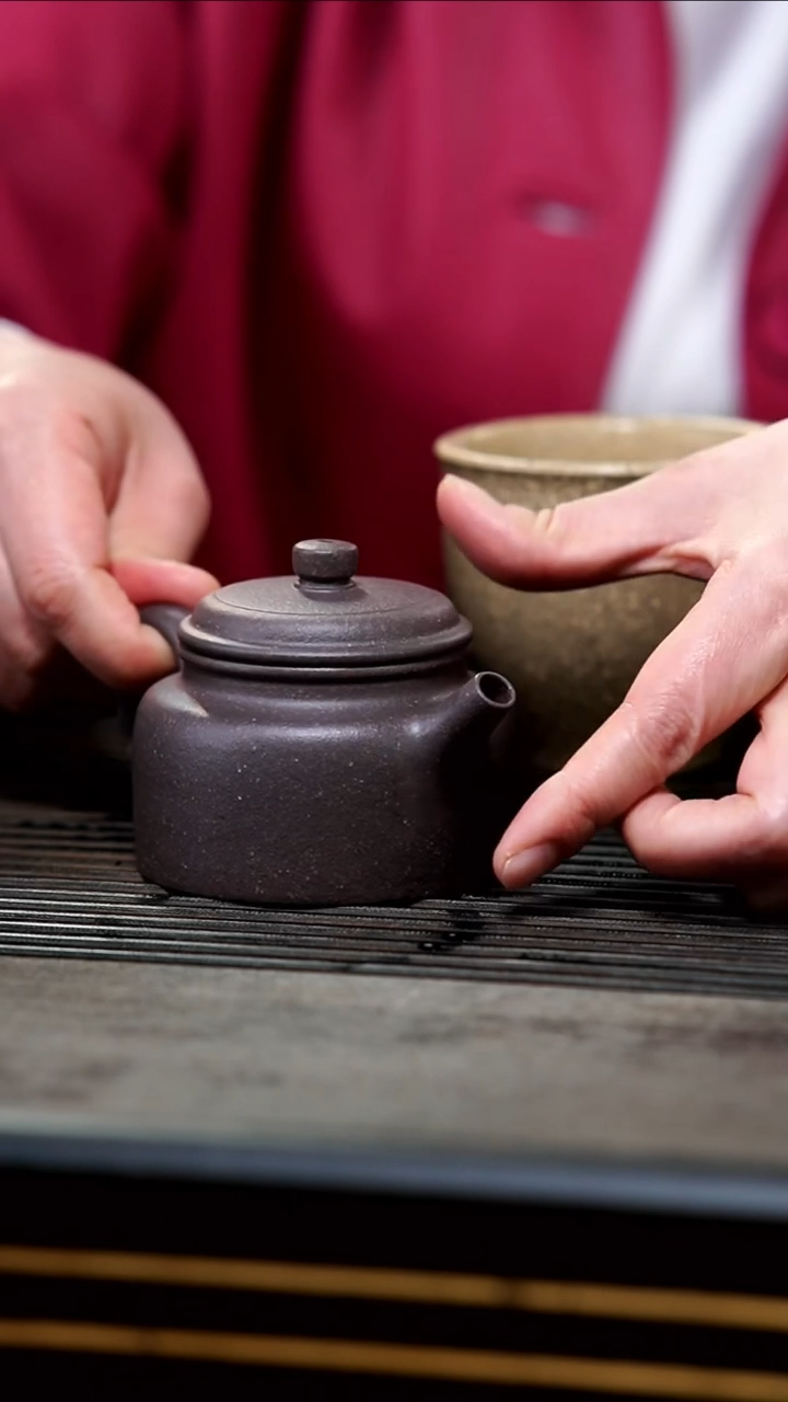 【闪购商品】紫砂茶壶03-全手天青小德钟130cc