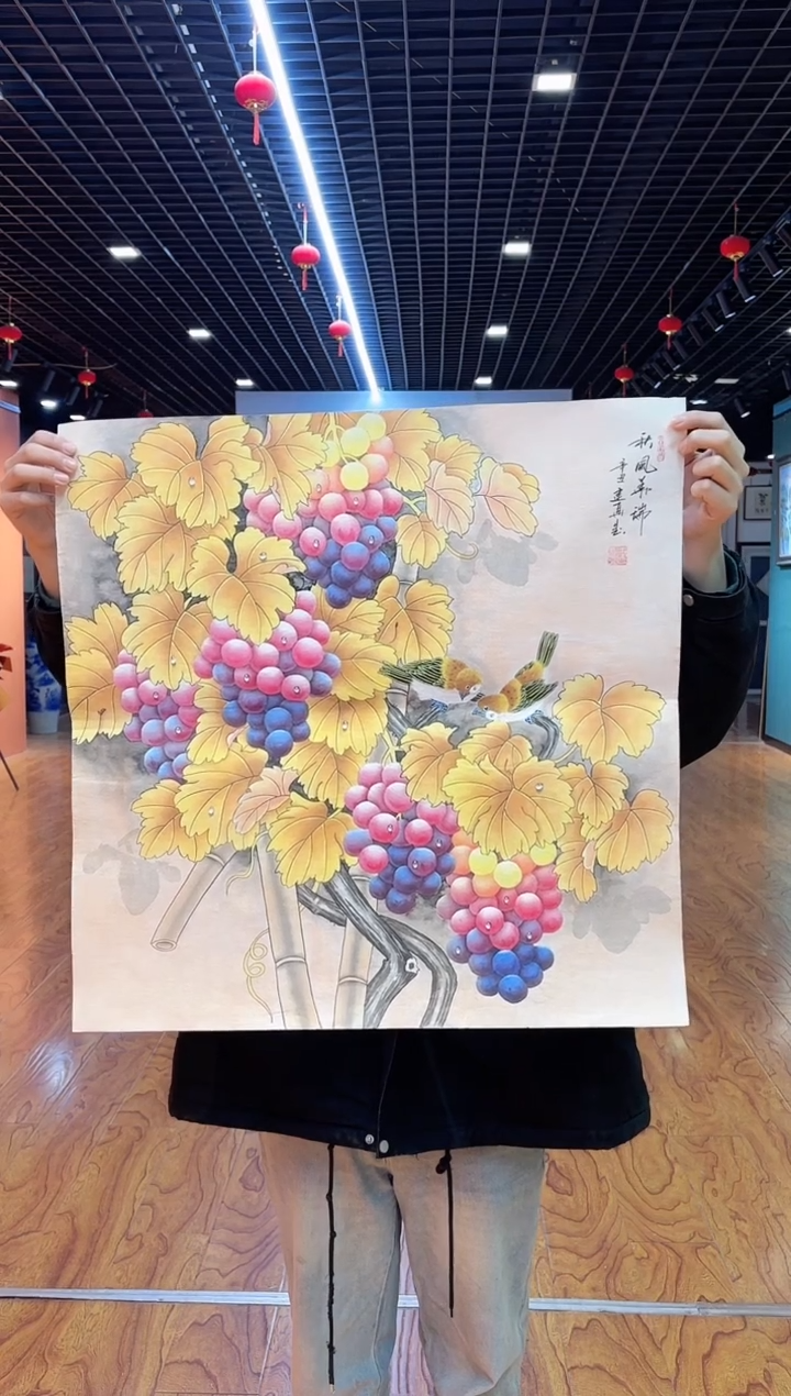 【闪购商品】国画周建真老师绘画作品24-20