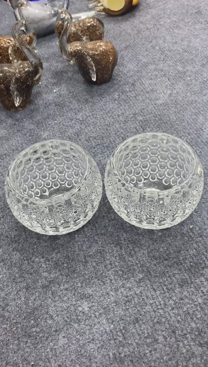 【闪购商品】无铅玻璃水晶玻璃碗2个