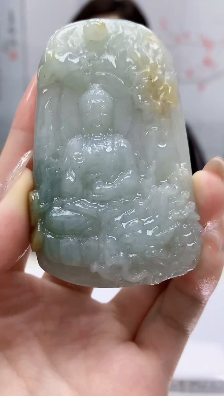 【闪购商品】定制翡翠未镶嵌4829jw-毛货挂件35