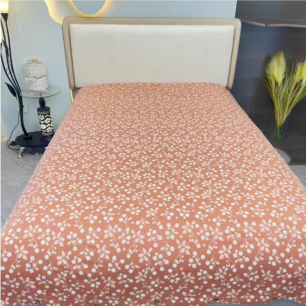 亲肤棉被罩--阳春小镇（纽扣）1