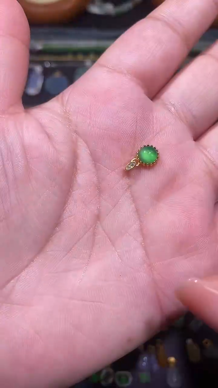 【闪购商品】翡翠吊坠(不含链)银S925镶嵌1