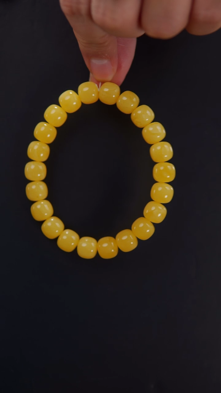 【闪购商品】蜜蜡手串未镶嵌17.1焦皮老型手串