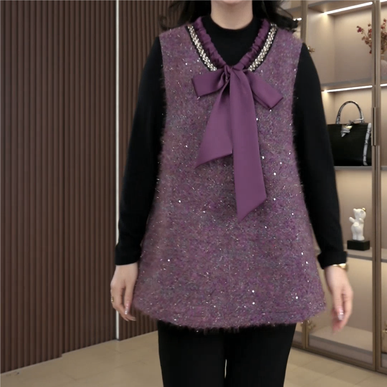 丹思慕大码女装冬季新款气质时尚大方上衣