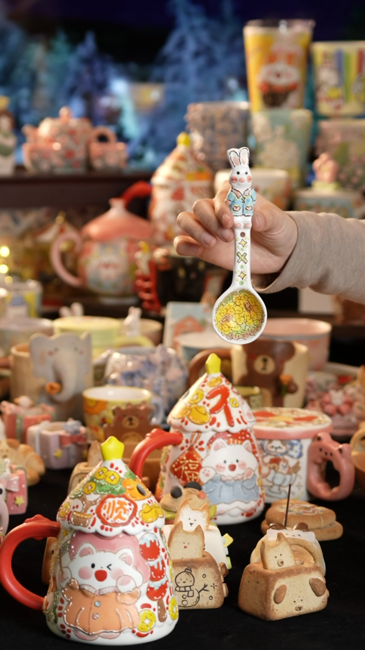 其他陶景德镇釉下彩手绘设计师款陶瓷