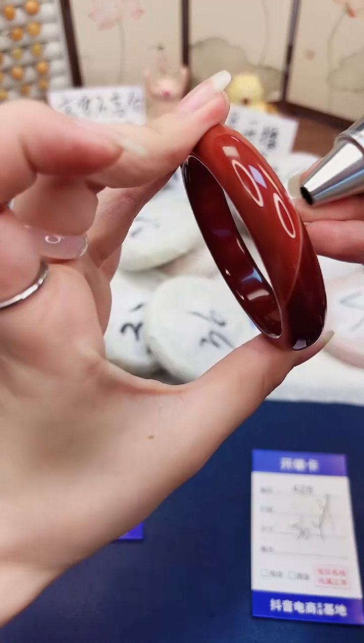 石英质玉手镯未镶嵌428-玛瑙-圈口56