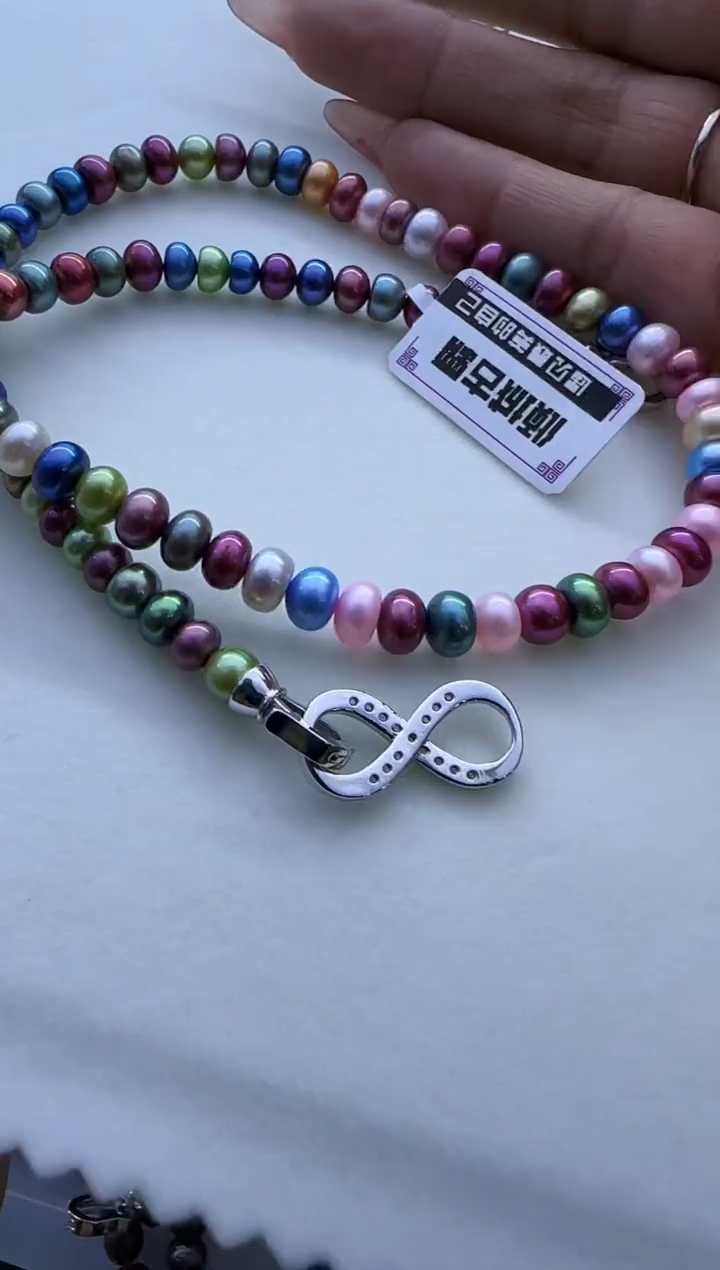 【闪购商品】淡水珍珠项链银S925镶嵌187