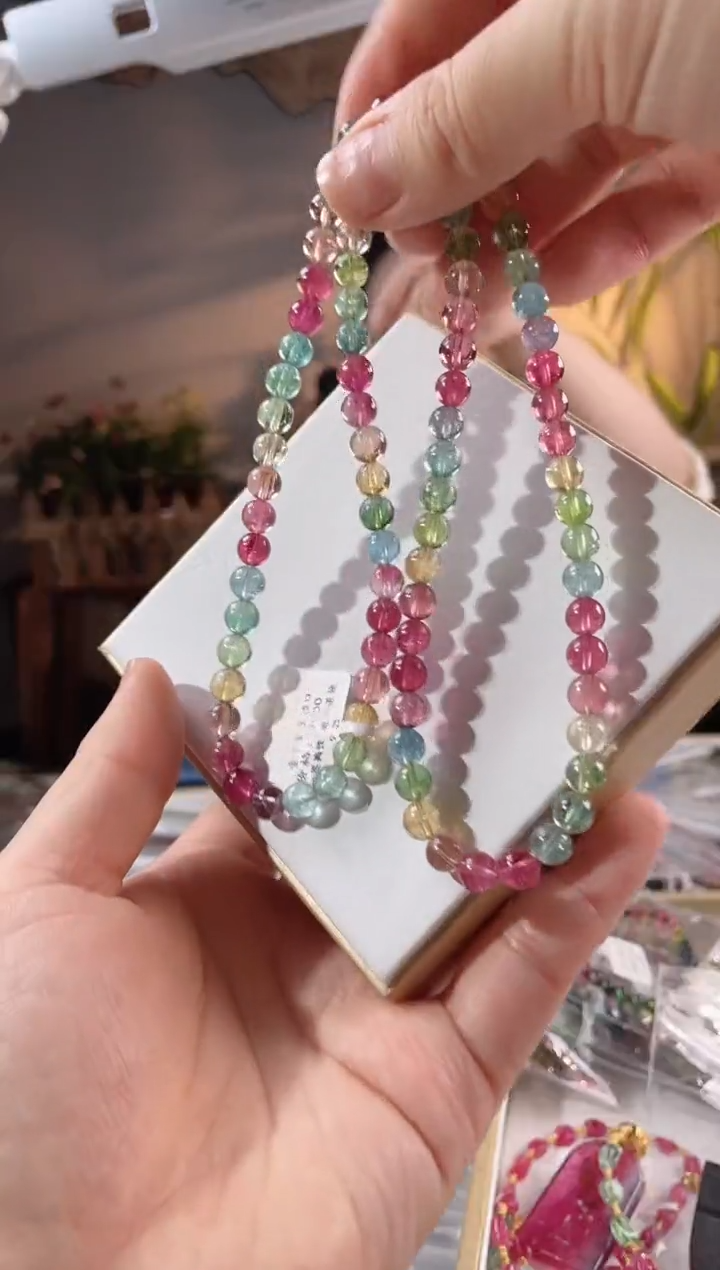 【闪购商品】碧玺项链未镶嵌多圈手链6.5+